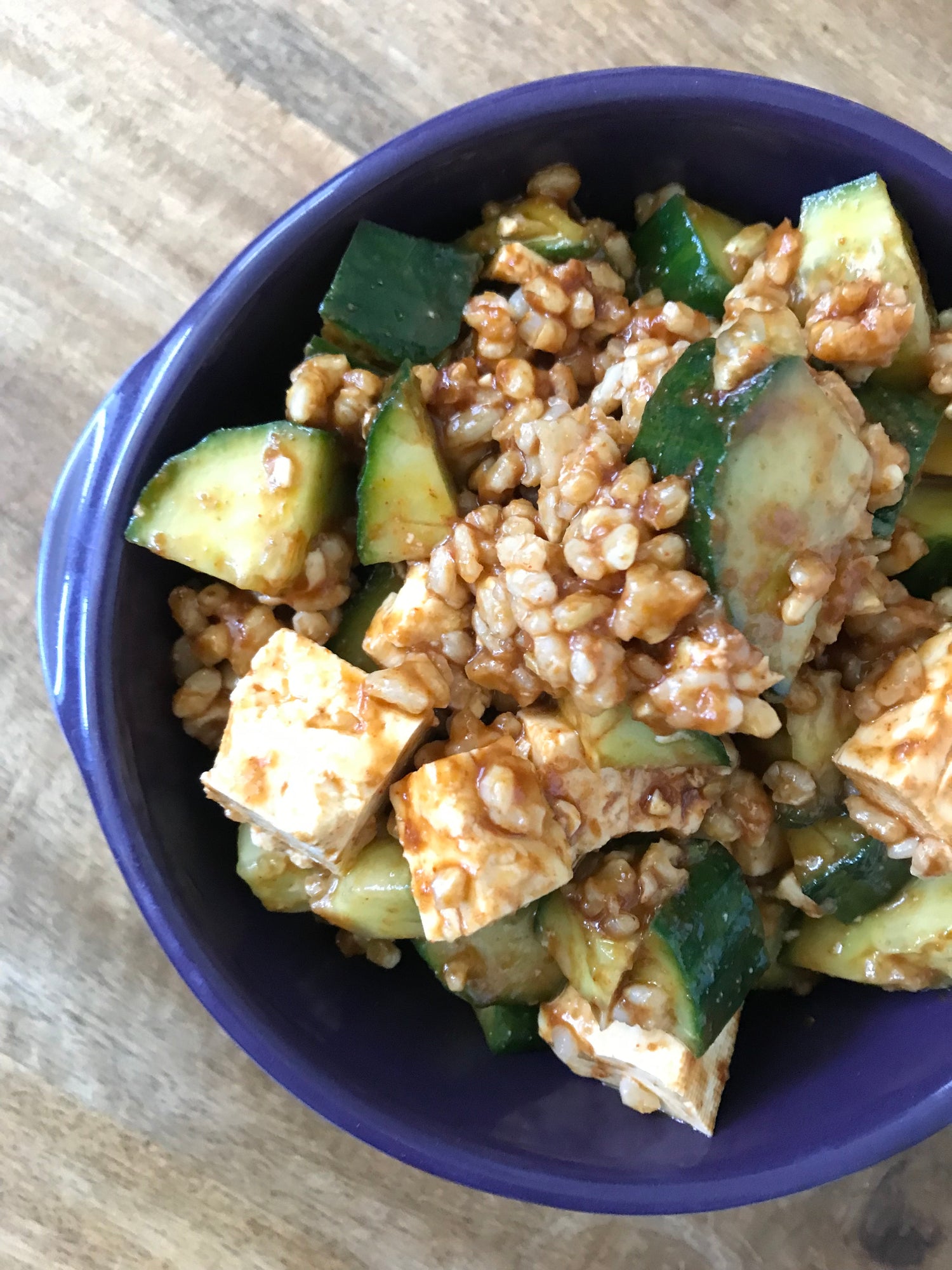 Smashed Cucumber Summer Salad