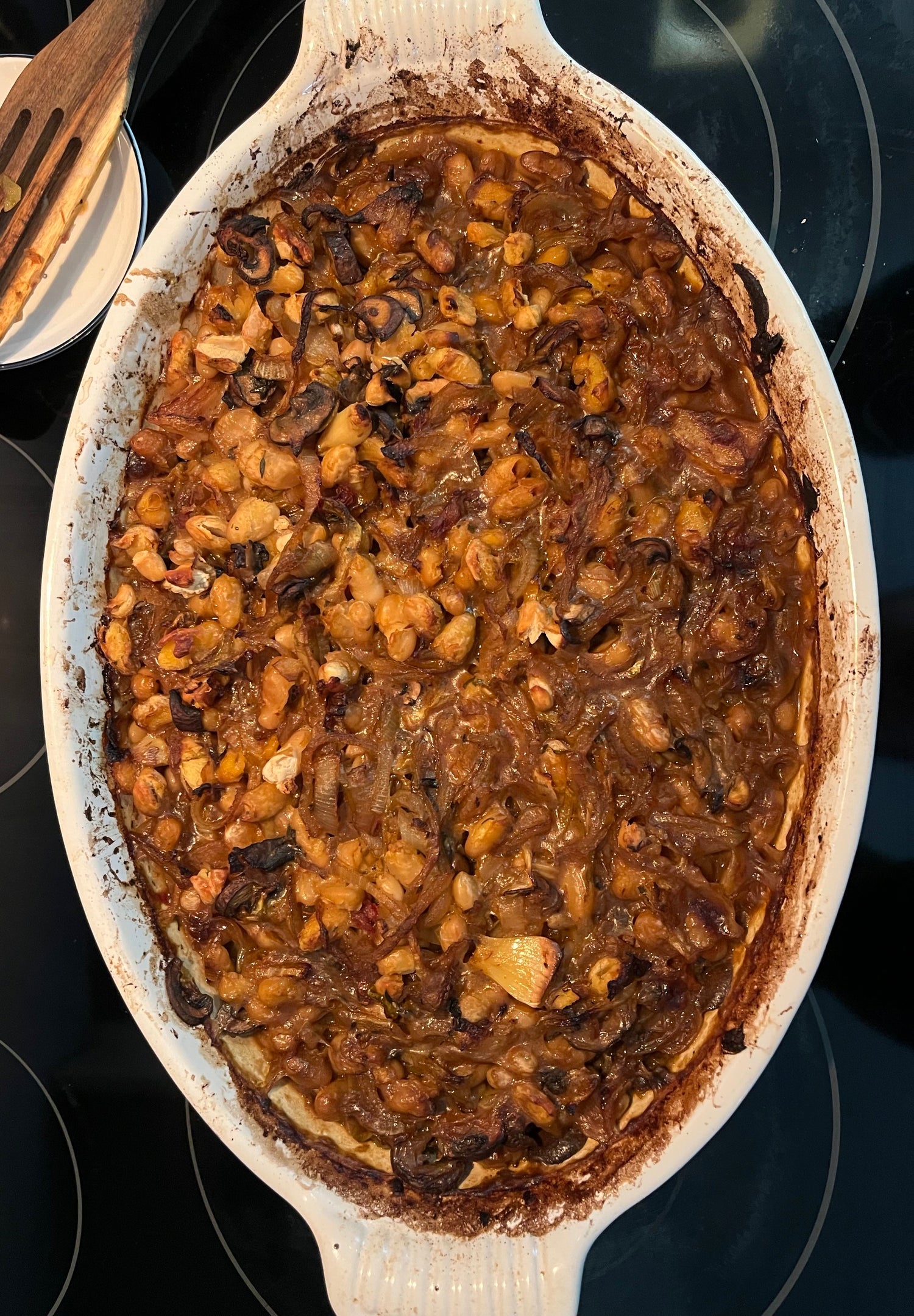 French Onion White Bean Casserole