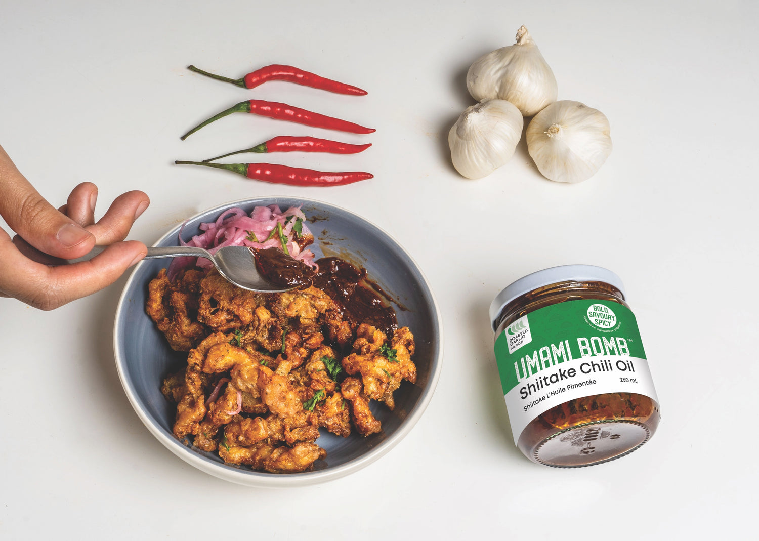 Shiitake Chili Oil Roasted Garlic