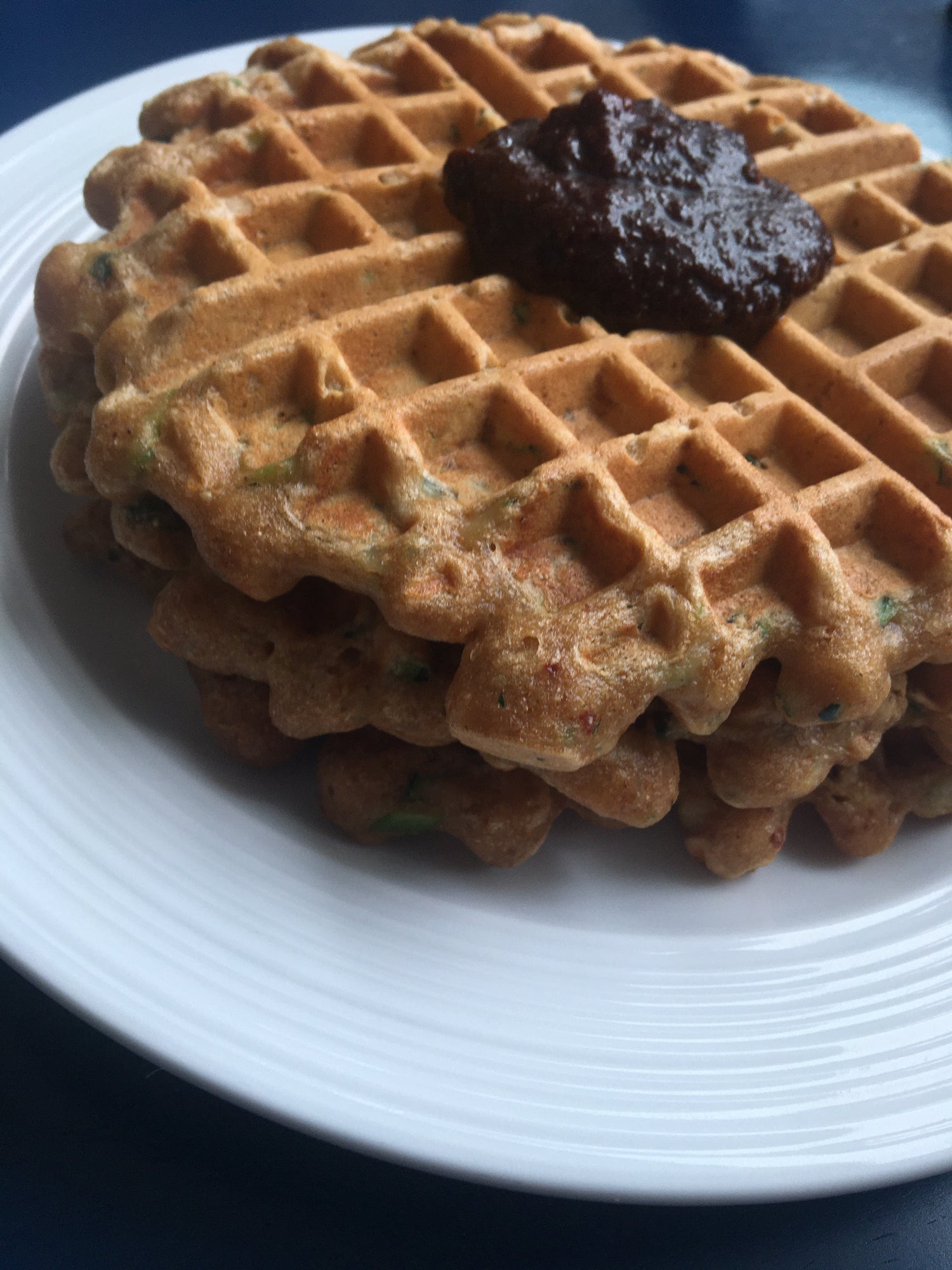 Savoury Zucchini Waffles