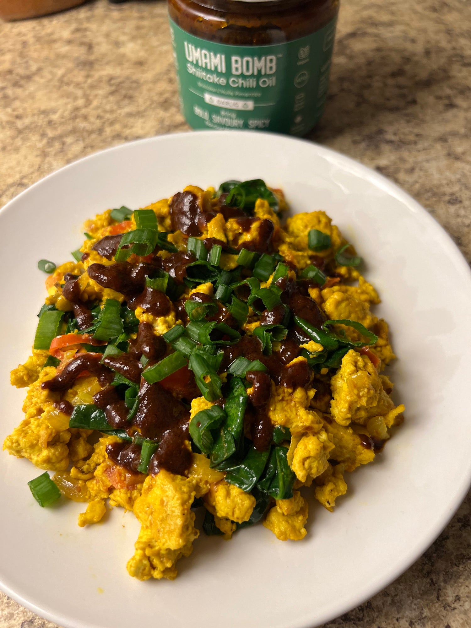 Tofu Scramble with Garlic Umami Bomb