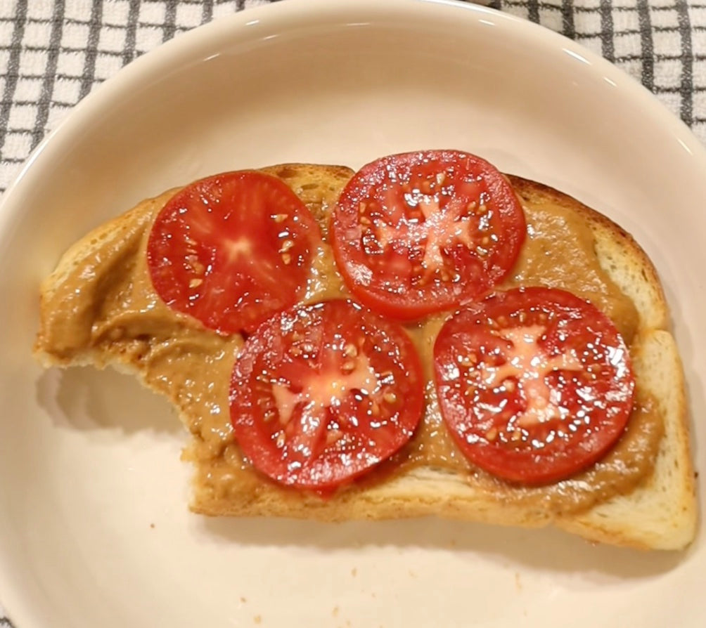 Savoury Tomato and Hummus Toast