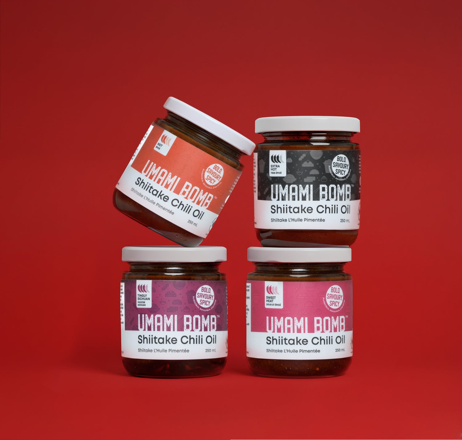 Shiitake Chili Oil - Spicy 4-Pack