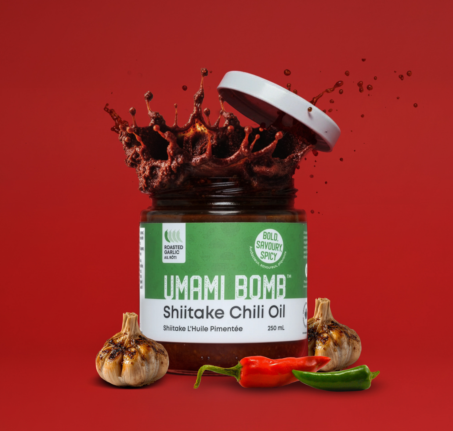 Shiitake Chili Oil Roasted Garlic